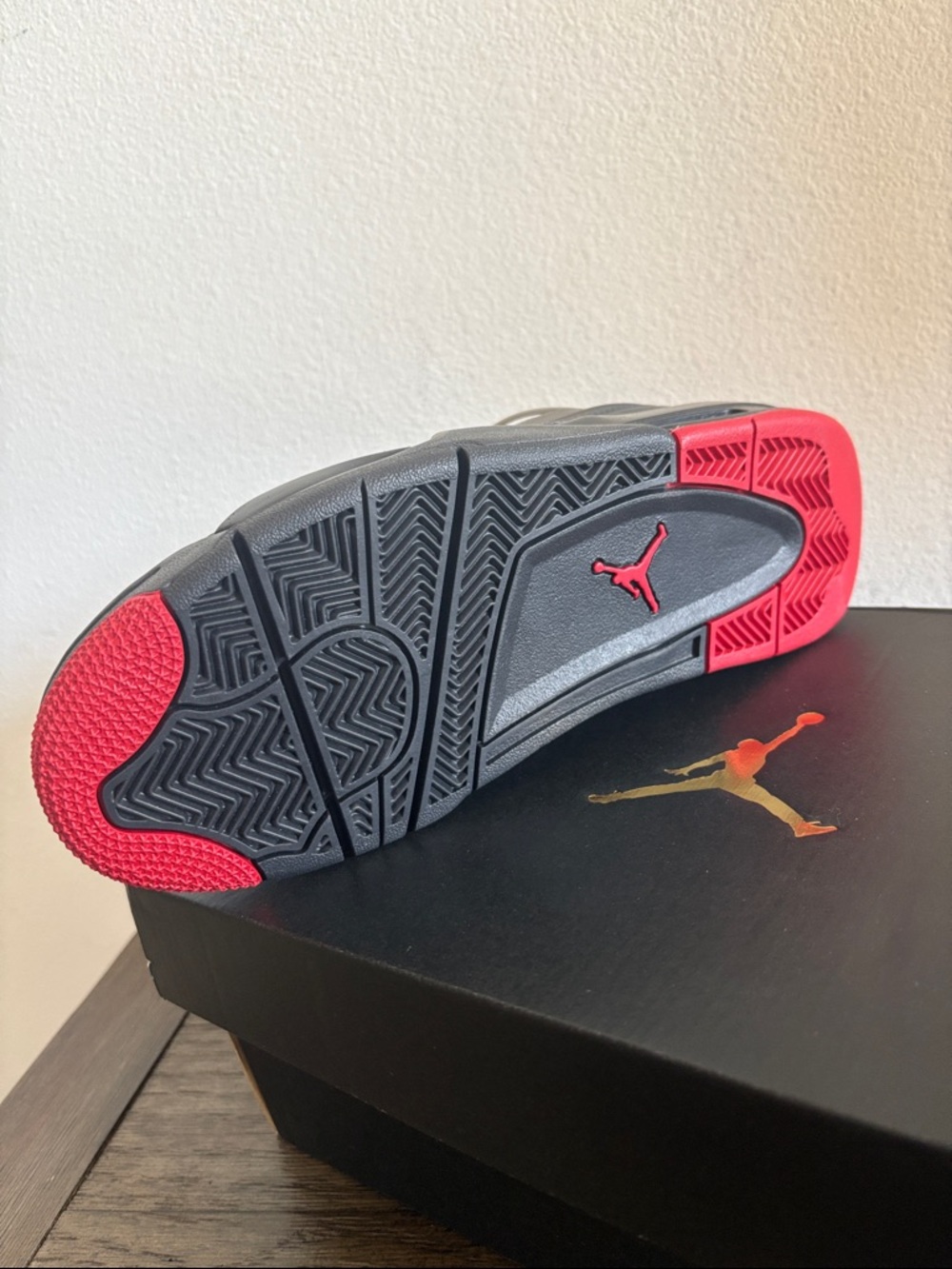 NIB [Jordan] Nike Air Jordan 4 RM Black/Red Youth/Men’s 6, 6.5 / Women’s 7.5, 8 - Picture 10 of 11
